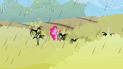 640px-Pinkie Pie Enjoying the rain S02E01