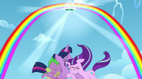 A Rainbow arc is formed; a portal opens S5E26