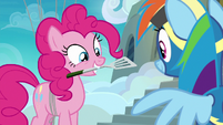 Pinkie Pie holding a spatula in her mouth S7E23