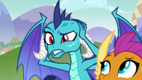 Princess Ember covering her eyes S8E2
