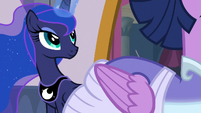 Princess Luna standing behind Twilight S9E26