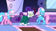 Rarity being prepared by Spa ponies S1E20