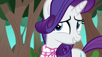 Rarity turns away in embarrassment S8E17