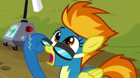 Spitfire is amazed by the sudden increase of power