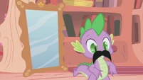 Spike's mustache.