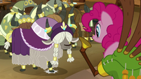 Yigrid stomps her hooves for Pinkie Pie S8E18