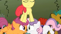 Apple Bloom stomping on her friends S2E01