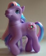 Twilight Twinkle is an Earth Pony with a beautiful purple coat.