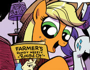 Micro-Series issue 3 Applejack reading.png