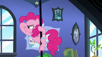 Pinkie Pie rappelling from a rope S8E3