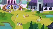 Ponies playing a polo game S5E10