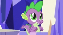 Spike making father-loving eyes S8E24