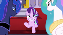 Starlight Glimmer grinning very nervously S7E10