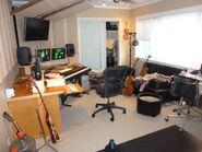 The room where Daniel Ingram produces most of the songs for Friendship is Magic.