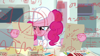 Pinkie Pie comparing comedy data S9E14