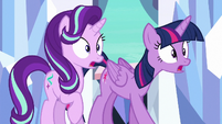 Twilight and Starlight in complete shock S6E16