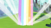 Rainbow shoots out of the ground S4E26