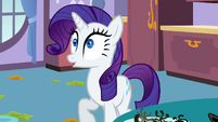 Rarity has been startled by a loud noise!