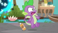Spike sees cheese wheel rolling toward him S8E15.png (815 KB) Spike sees cheese wheel rolling toward him S8E15