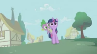Twilight is shocked to see nopony out and about on such a beautiful day.