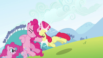 Apple Bloom pushes the Pinkie clone S3E03