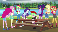 Equestria Girls collaborate on the new dock EG4