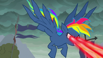 Fantasy Rainbow Dash shooting eye lasers S7E23