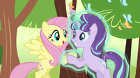 Fluttershy and Starlight happy S5E26