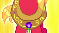 Jewels and flourishes appear on Big Mac's collar S5E13