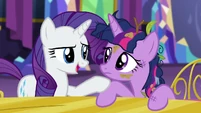 "...while you go to the Ponyville spa for some much needed rest and relaxation."
