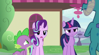 Starlight and Twilight look upset at Ember S7E15