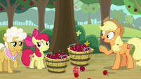 Applejack theorizing "or animals" S9E10