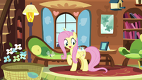 Fluttershy offering Breezies a snack S4E16
