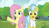 Fluttershy presents the sanctuary to Dr. Fauna S7E5