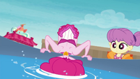 Pinkie Pie with her head in the fountain EGDS13