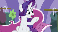 Rarity about to protest to Sassy Saddles S7E6