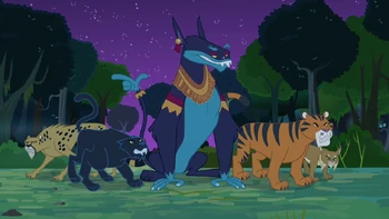 S04E04 Ahuizotl i jego kotki