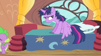 Twilight still mad at Spike's honesty