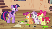 CMC apologizing to Twilight S4E15