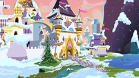 Canterlot entrance at winter time.