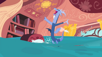 Discord singing while water swirls around S4E11