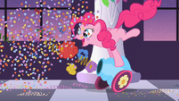 Pinkie Pie firing the party cannon S02E09