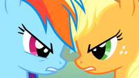 Rainbow Dash and Applejack 'It's on!' S1E13