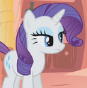 The lines for Rarity's leg and Rarity's stomach cross