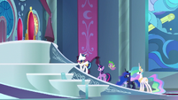 Shining Armor explains more of his defenses S9E4