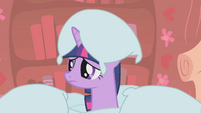 Twilight Sparkle covered with pillows S1E8