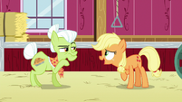 Young Applejack "it would go faster" S6E23