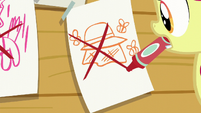Apple Bloom crosses out beekeeping S6E4