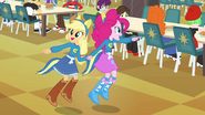 Applejack and Pinkie Pie pointing EG