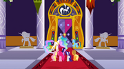 Celestia and main 6 in front of door S2E01